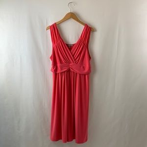 NY Collection Sleeveless V-Neck Dress